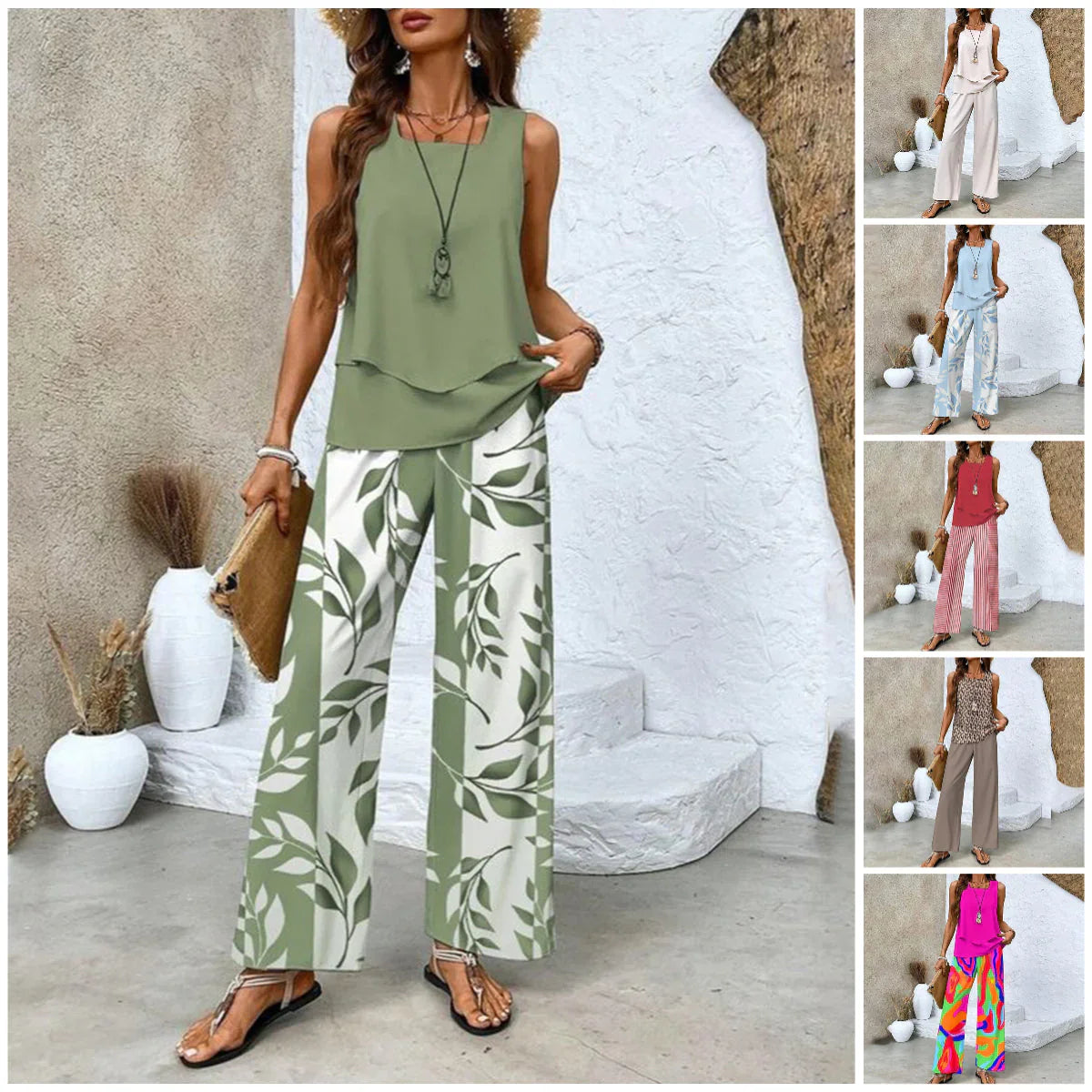 Claire | Two-Piece Leaf Set