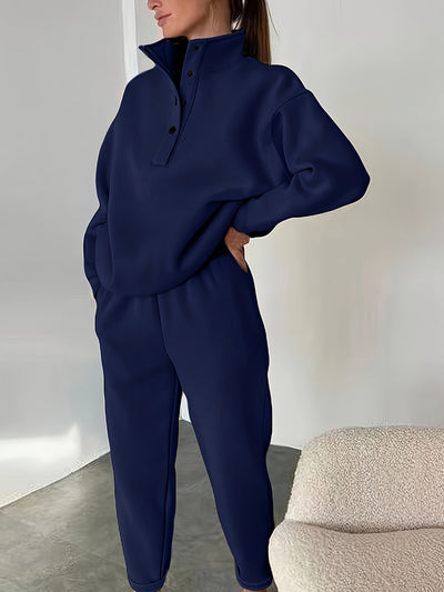 Maisie – Relaxed Fit High-Collar Lounge Set