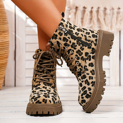 Maya - Chic Lace-Up Ankle Boots