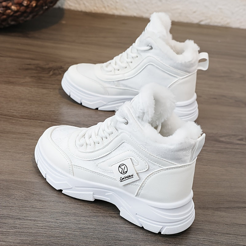 Plush - Ankle boots with thick heel