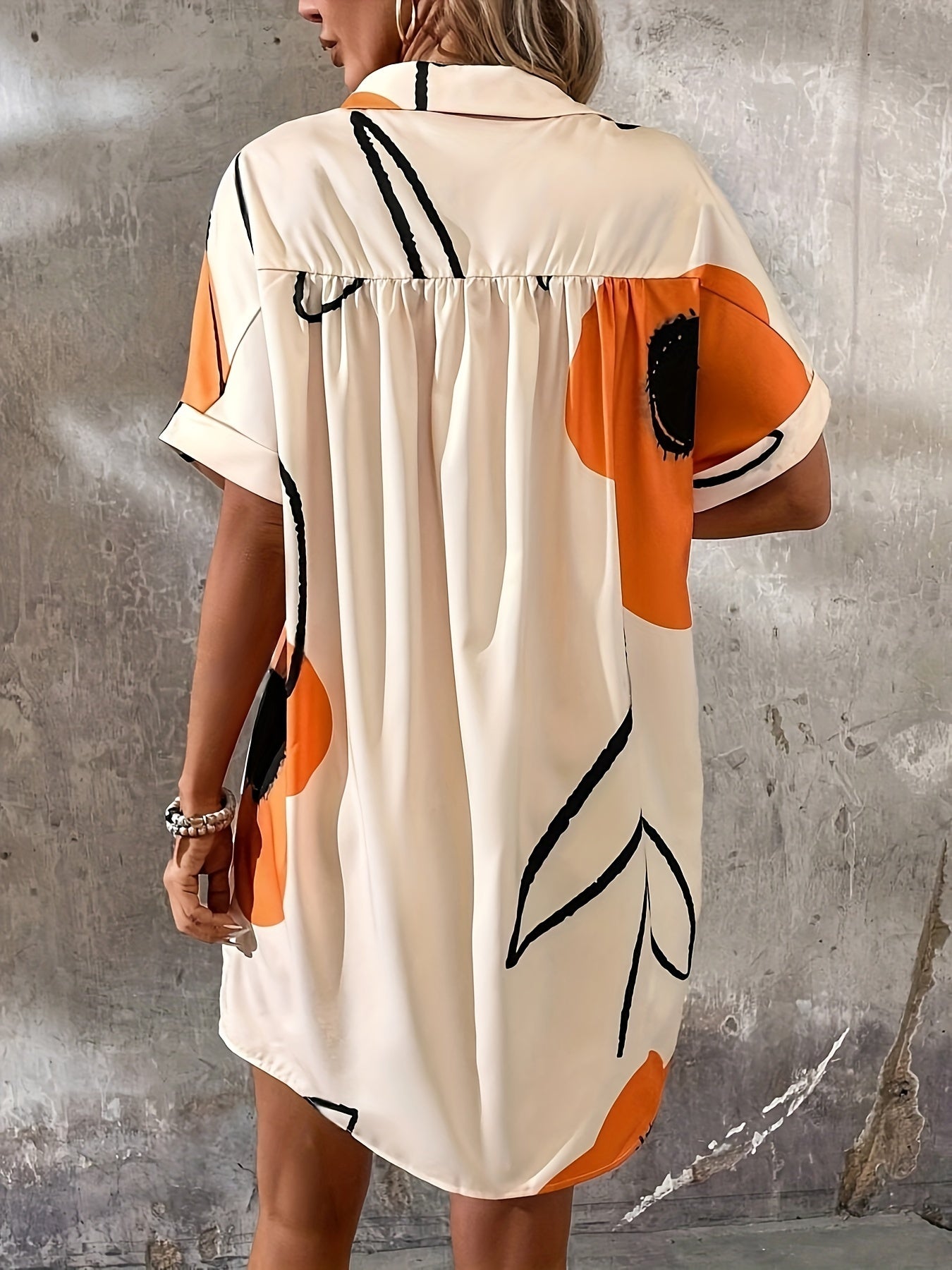 Elodie – Floral Print Shirt Dress