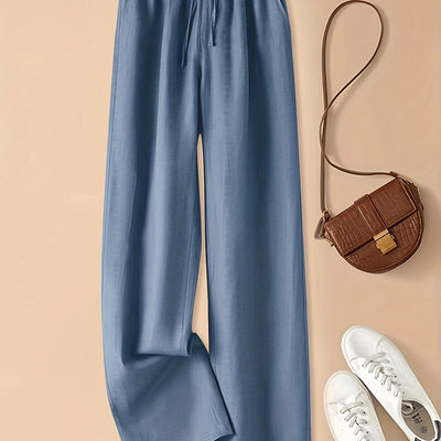 Heather – Wide Leg Drawstring Trousers
