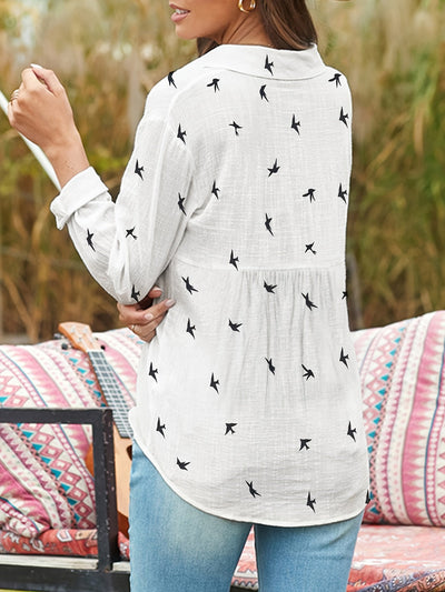 Dyoza – Bird Print Shirt