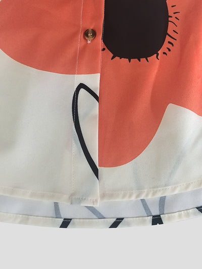 Elodie – Floral Print Shirt Dress