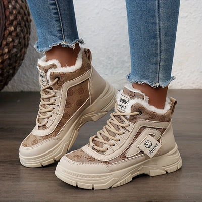 Plush - Ankle boots with thick heel