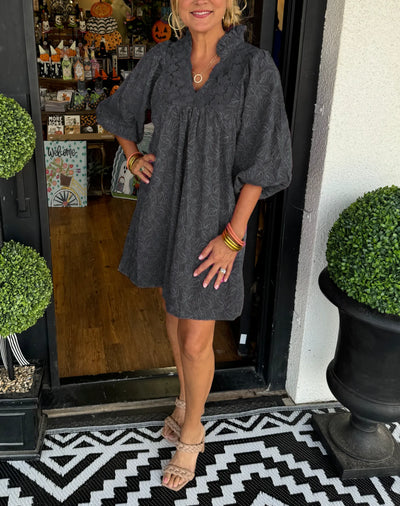 Izabella - Lace Jacquard Dress