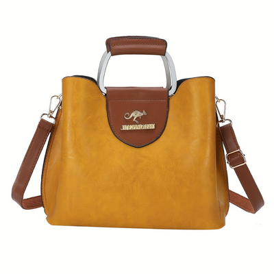 Layla – Structured Handbag with Metal Handle