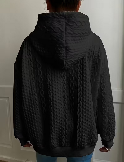 Clara  – Ladies' Cable Knit Hoodie