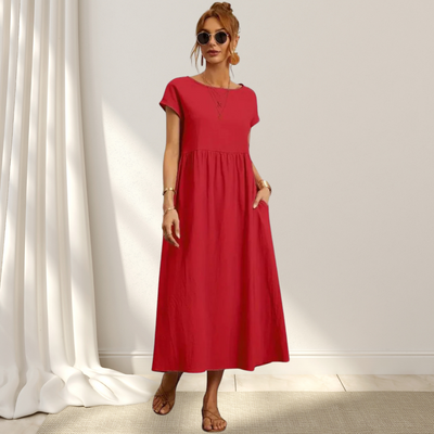 Clio™ – Elegant Summer Dress – Light, Flattering & Covers the Stomach
