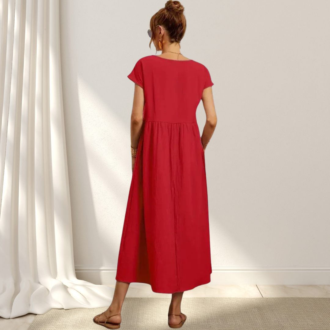 Clio™ – Elegant Summer Dress – Light, Flattering & Covers the Stomach