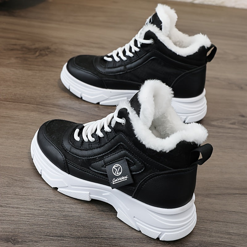 Plush - Ankle boots with thick heel