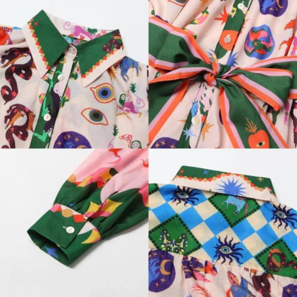 Teresa – Statement Print Maxi Dress