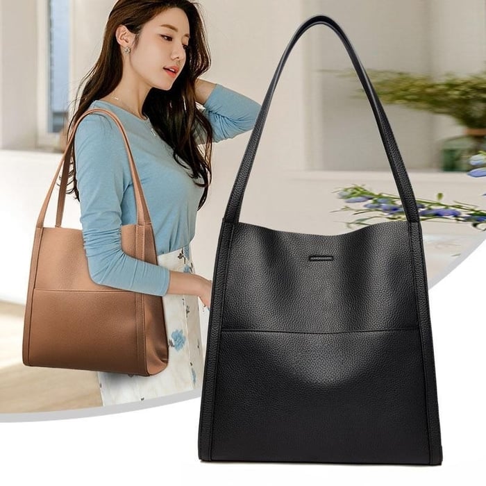 Classic Leather Shoulder Bag