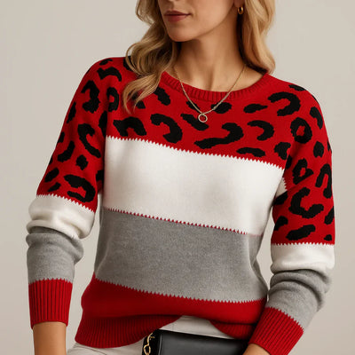 Olivia – Chic Leopard Print Jumper