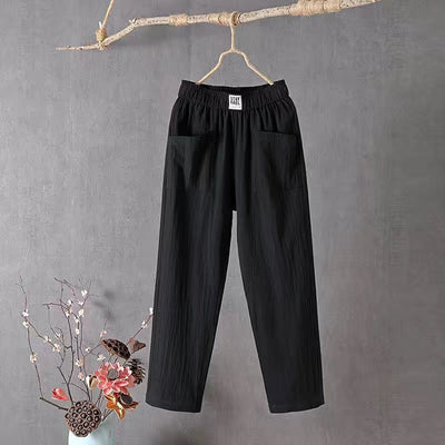 Regina – Relaxed Textured Trousers