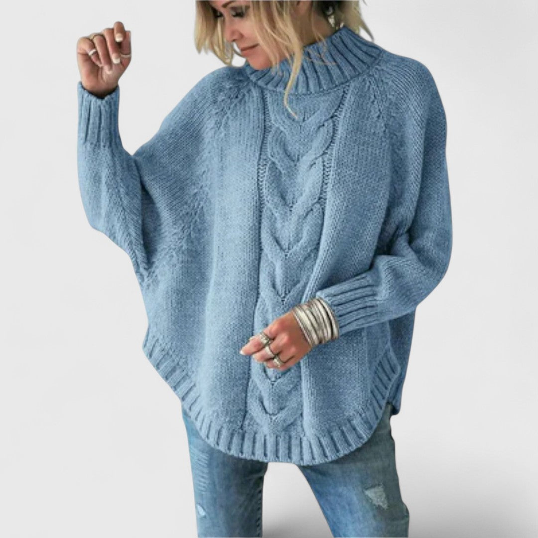 Elysian - Knitted Sweater with Cable Pattern
