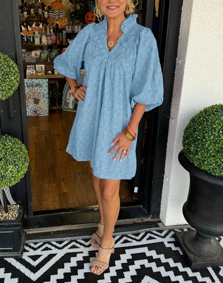 Izabella - Lace Jacquard Dress