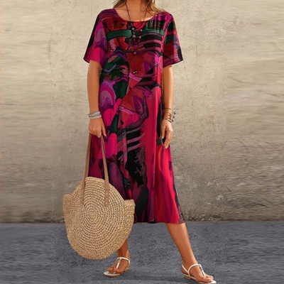 Serenity – Abstract Midi Dress