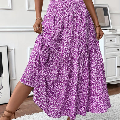 Marnie – Tiered Floral Maxi Skirt
