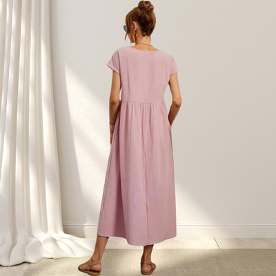 Clio™ – Elegant Summer Dress – Light, Flattering & Covers the Stomach