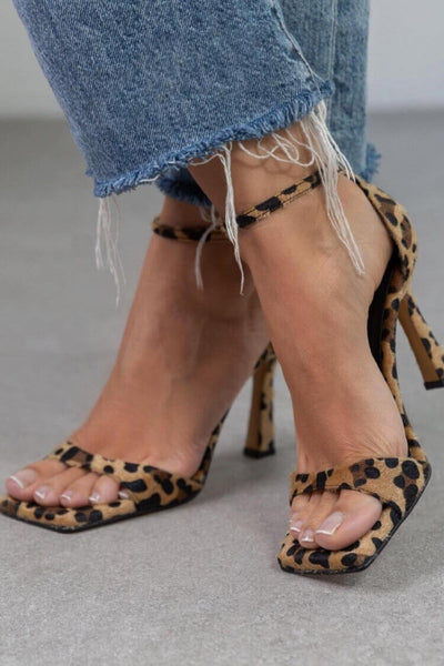 Giulia™ | High Heeled Sandals with Animal Print