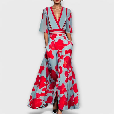 Sally – Statement Wrap Maxi Dress