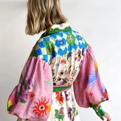 Teresa – Statement Print Maxi Dress