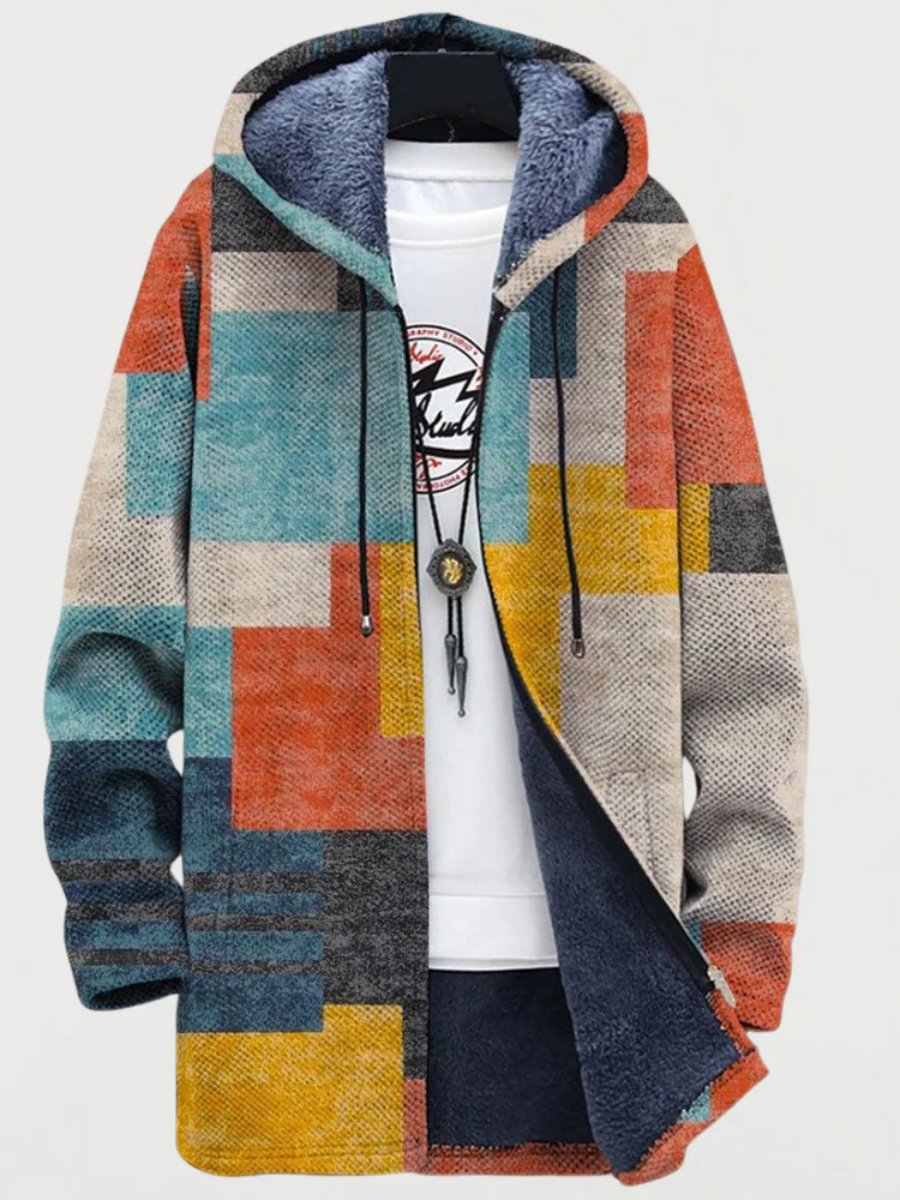 Isa - Trendy Women's Coat with Artistic Print