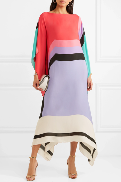 Fatima – Abstract Print Kaftan Dress