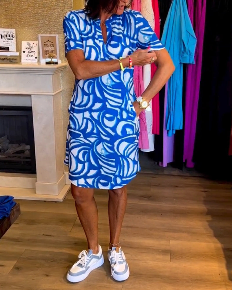 Tatum – Abstract Polo Mini Dress