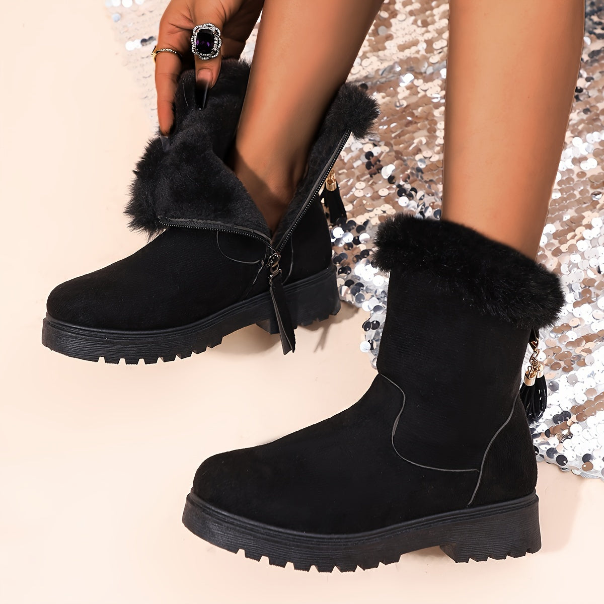 Nero -  Black winter boots