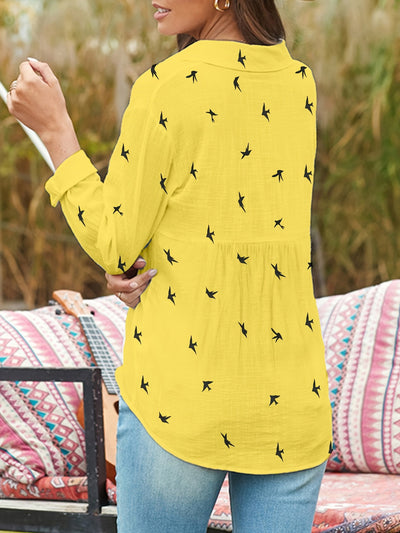 Dyoza – Bird Print Shirt