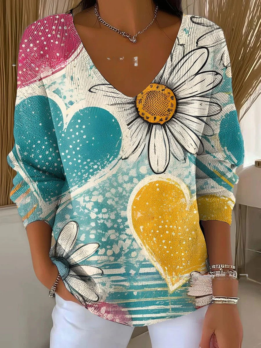 HELENE | V-Neck Knit Jumper