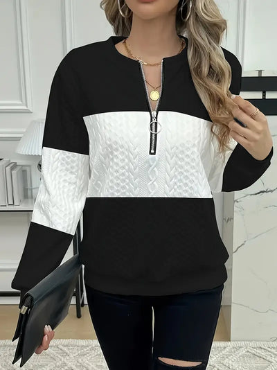 Amelie - Ladies' zip-up jumper