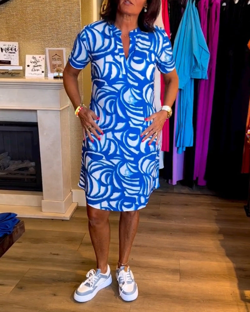 Tatum – Abstract Polo Mini Dress