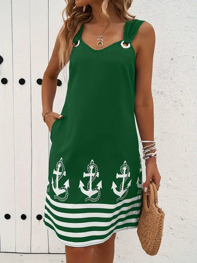 Faith – Nautical Ring Strap Dress