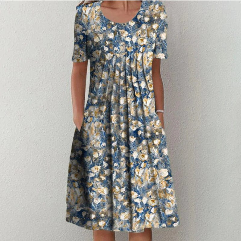 Romy | Textured Floral Dress