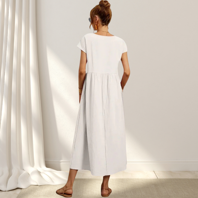 Clio™ – Elegant Summer Dress – Light, Flattering & Covers the Stomach