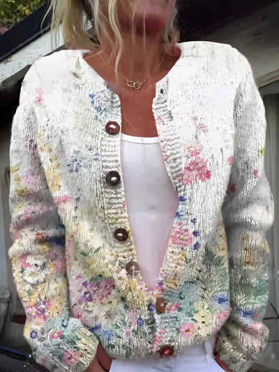 Layla – Floral Embroidered Cardigan