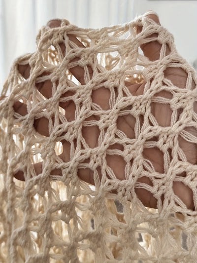 Ginny – Open Knit Drape Cardigan