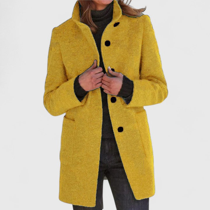 Evelyn – Classic Wool-Blend Coat