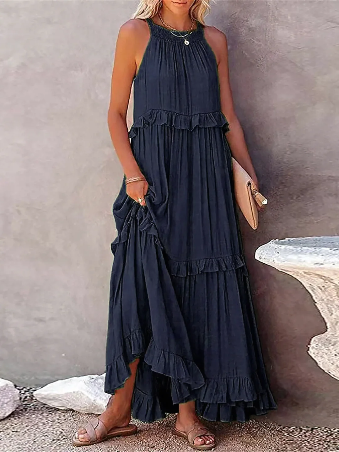Elsie - Ruffle Maxi Dress