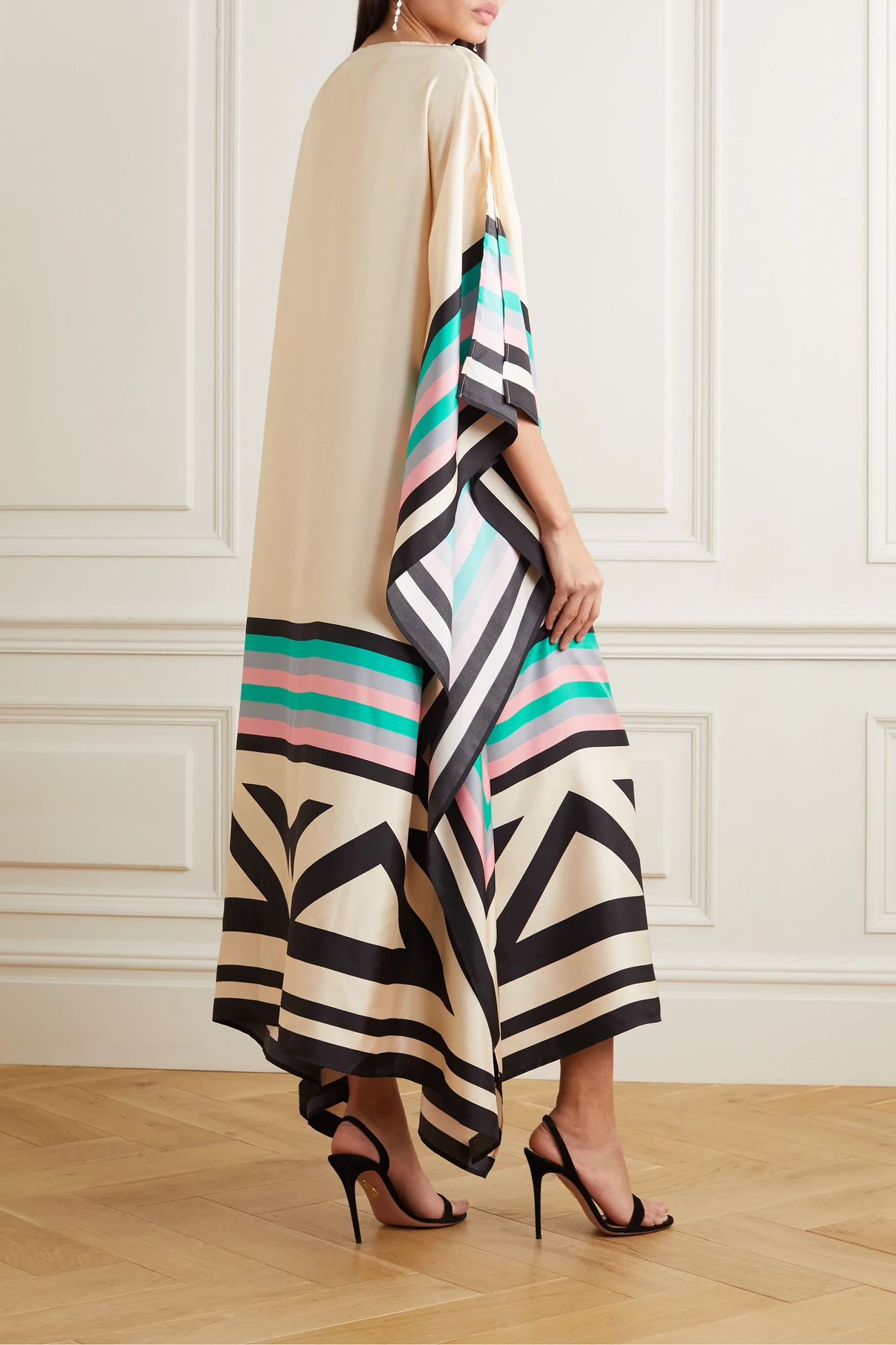 Fatima – Abstract Print Kaftan Dress