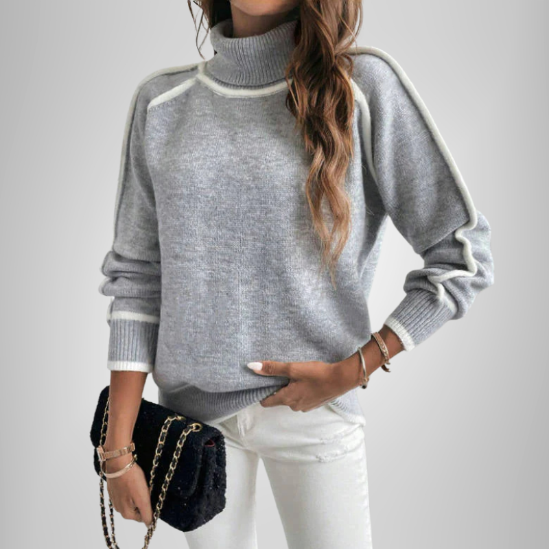 Evabella - Couture Turtleneck Jumper