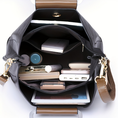 Layla – Structured Handbag with Metal Handle