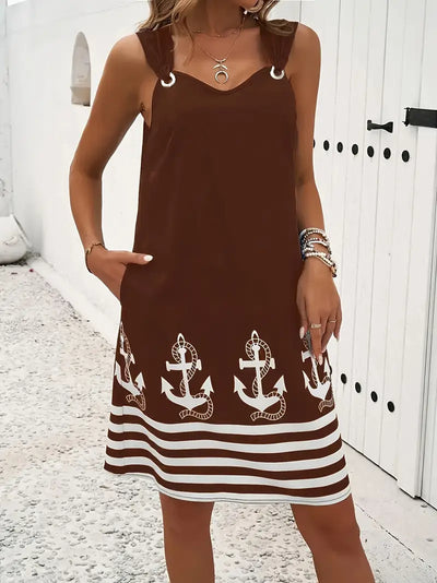 Faith – Nautical Ring Strap Dress