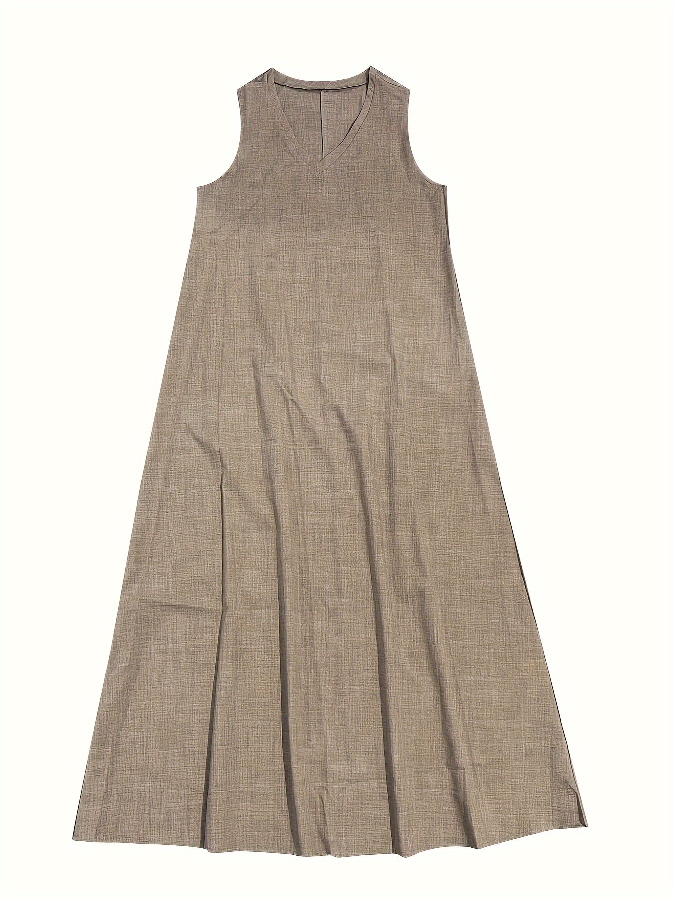 Joan – Sleeveless Textured Maxi Dress