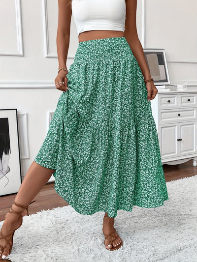 Marnie – Tiered Floral Maxi Skirt