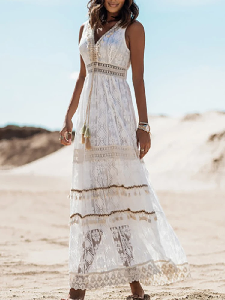 Samantha – Lace Maxi Dress