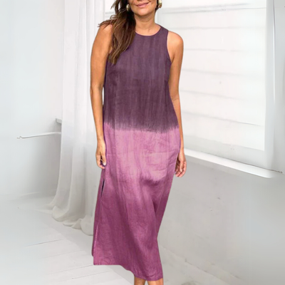 Megan – Sleeveless Ombre Midi Dress